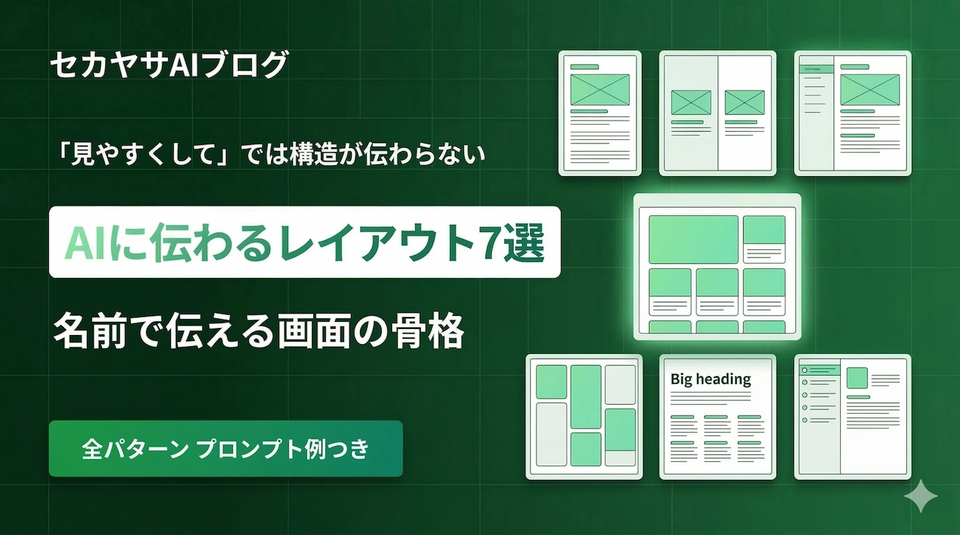 AIにレイアウトを伝えるなら、まず「名前のあるレイアウトパターン」を使おう【コピペ可能なプロンプト付き】