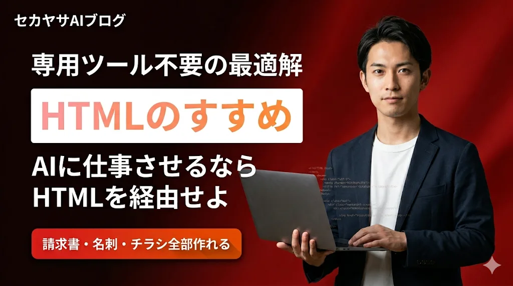 HTMLのすすめ — AIに仕事させるなら専用ツールよりHTMLを経由せよ