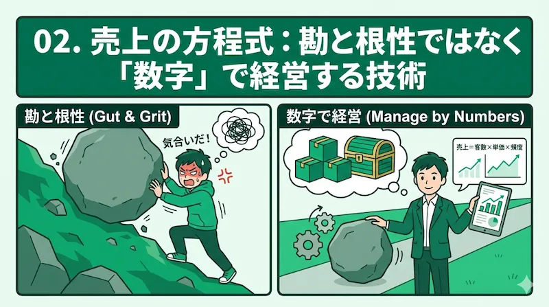 02. 売上の方程式：勘と根性ではなく「数字」で経営する技術