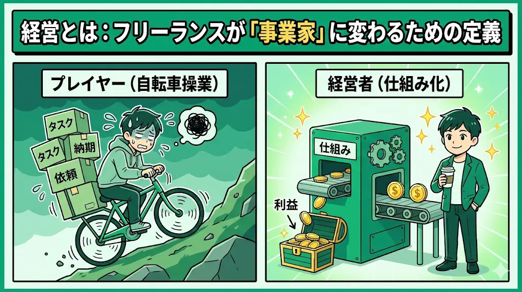 01. 経営とは：フリーランスが「事業家」に変わるための定義