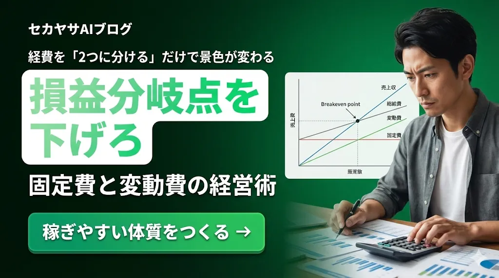 19. 固定費と変動費:損益分岐点を下げて「稼ぎやすい体質」をつくる